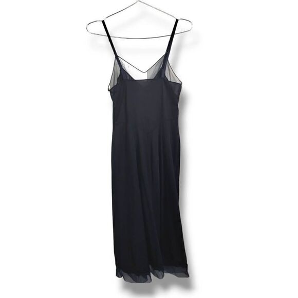 Vanity Fair Vtg Womens Navy Full Slip Nylon Sz Small 32 Below Knee 60s 70s - Picture 6 of 10